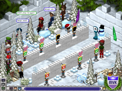 Snowball Fight Game with STAFF_Chip