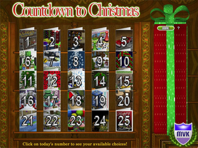 Countdown To Christmas Advent Calendar